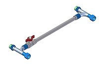 Manually adjustable bypass M24x1,5 for Unistats (bench top)