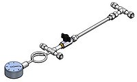 Manually adjustable bypass M16x1 with connection for manometer Manually adjustable bypass M16x1 with connection for manometer