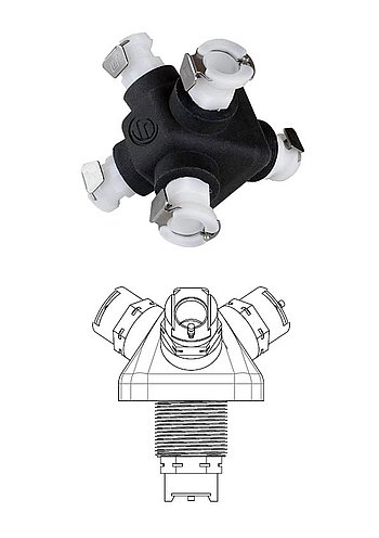 4-way splitter CPC 8 mm