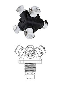 4-way splitter CPC 8 mm