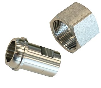 Welding end adapter to M24x1,5 female Welding end adapter to M24x1,5 female