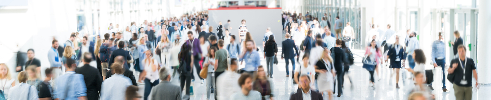 Menschen Menge auf Messe